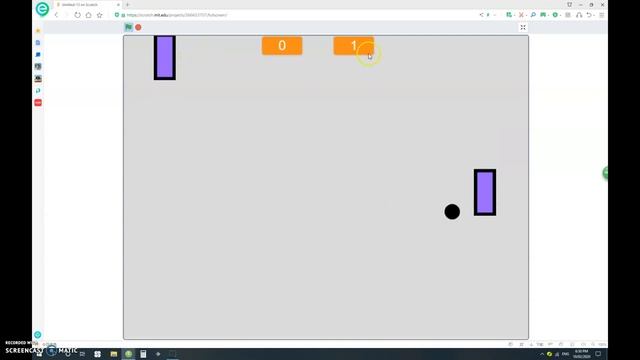 Basic Ping-pong Game with AI Opponent in Scratch смотреть онлайн