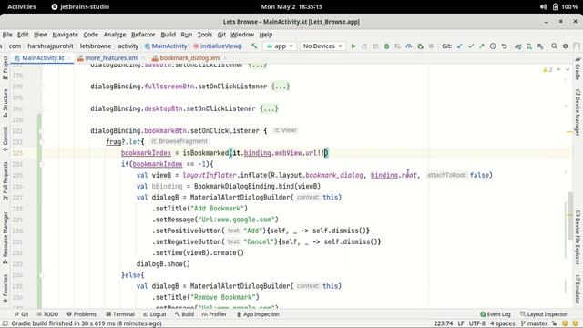 32.Adding Bookmarks To Our App Part-1 | Android Studio Kotlin смотреть онлайн