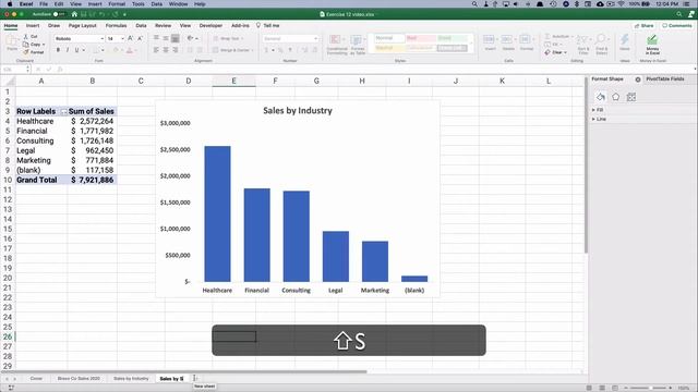 Pivot Table and Pivot Chart in Excel Example: Excel Basics Data Analytics смотреть онлайн
