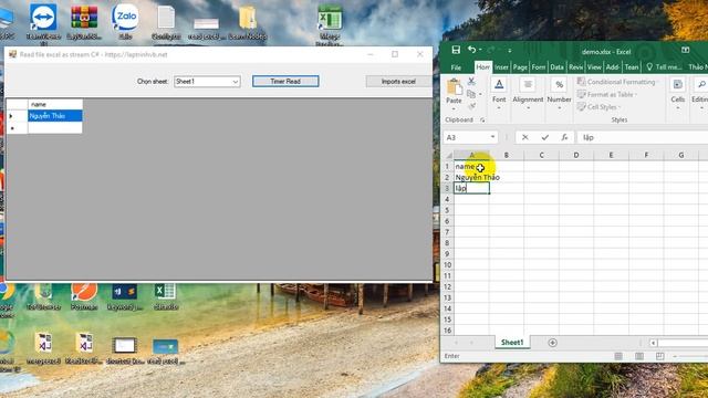 [C#] Import file excel đang mở vào winform смотреть онлайн