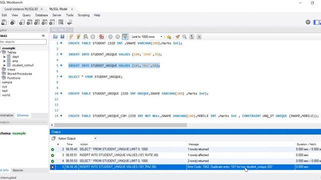 MySQL Tutorials | mysql UNIQUE Constraint | Unique constraint in mysql | mysql constraints смотреть онлайн