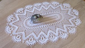 Овальная салфетка крючком. Часть 1