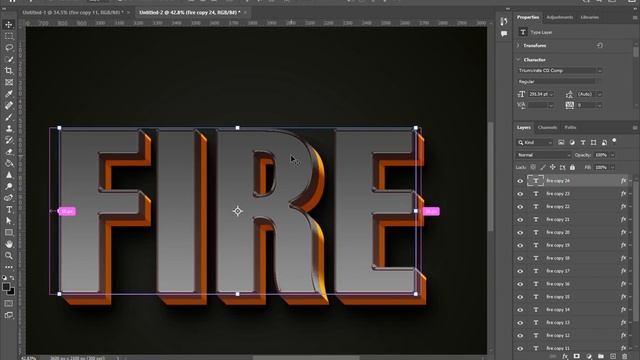 3D TEXT EFFECT IN PHOTOSHOP 2023#photoshop смотреть онлайн