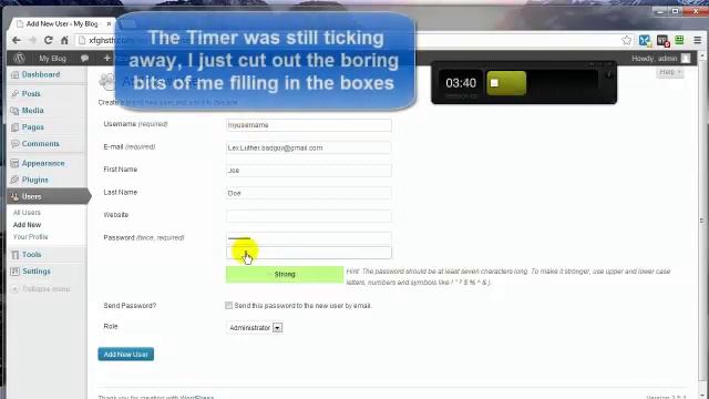 WP Security Video 5 - Secure admin Username смотреть онлайн