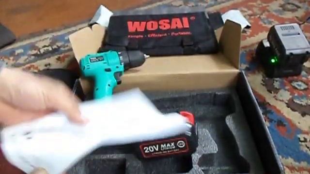 Безщеточный - WOSAI WS-D20 - небольшой и мощный шуруповёрт . смотреть онлайн