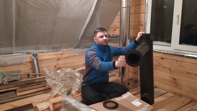 Обзор дымохода конвектора (натрубного отопителя) Термофор смотреть онлайн