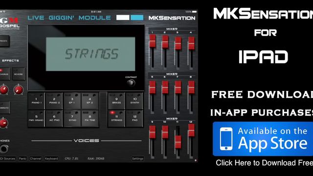MKSensation for iPad - MKS Live Giggin' Rompler Module for iPad смотреть онлайн