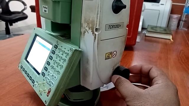 How to work Totle staion LeicaTCR Totale Station 1203+ Urdu/Hindi.... смотреть онлайн