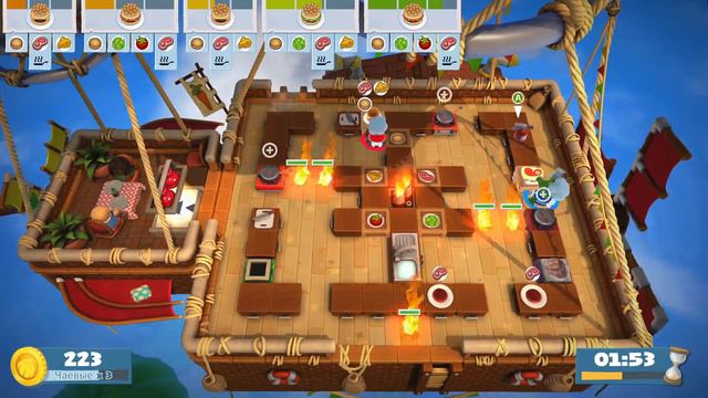 Overcooked 2 | Готовка на воздушном шаре (совместное прохождение) смотреть онлайн