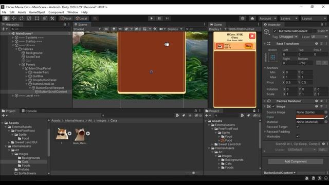 Создание кликера на Unity #3 | ВЁРСТКА UI МАГАЗИНА КОТОВ | РАБОТА С UI UNITY #rimurudev #unity2d #u смотреть онлайн