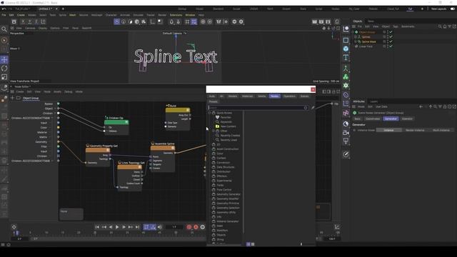 Spline Growing with Cinema 4D's Scene Nodes and Fields смотреть онлайн