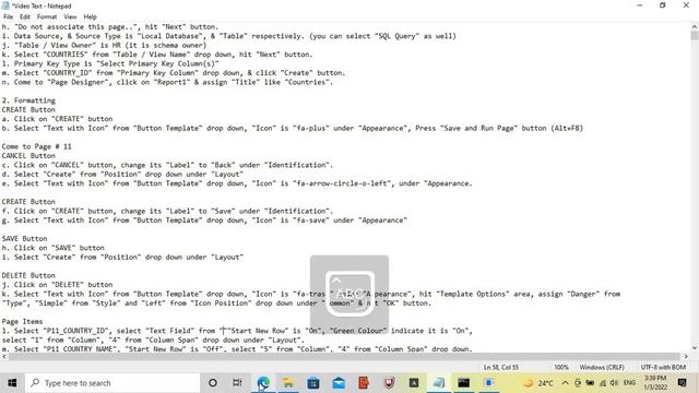 Oracle APEX 21.2 | Create Setup Form | Countries | Part 1 смотреть онлайн