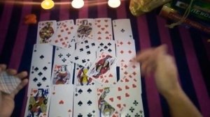 Цыганский классический расклад на Короля на игральной колоде карт из 36 карт.