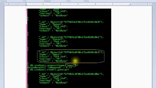 MONGODB REMOVE SINGLE DOCUMENT DEMO смотреть онлайн
