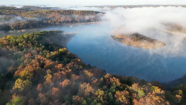 DJI Mini 3 Pro drone flyover Norfork Lake in Arkansas! смотреть онлайн