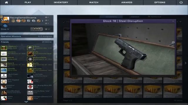 CS:GO Glock-18 Steel Disruption Review! смотреть онлайн