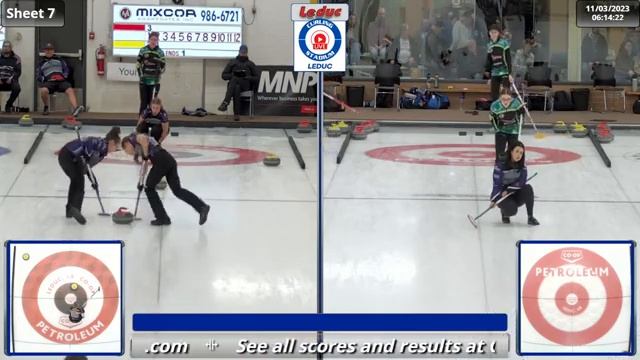 Makayla Cook vs. Kaylin Young - Draw 1 - Leduc Lions U20 Bonspiel смотреть онлайн