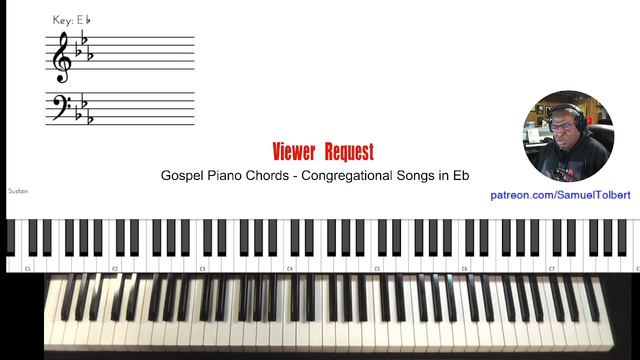 Gospel Piano Chords - How To Play Congregational Songs in Eb смотреть онлайн