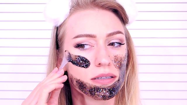 Черная маска GLAMGLOWGLITTERMASK КОСМИЧЕСКАЯ МАСКА #STARMASK Блестящая Черная маска Missbeautymama смотреть онлайн