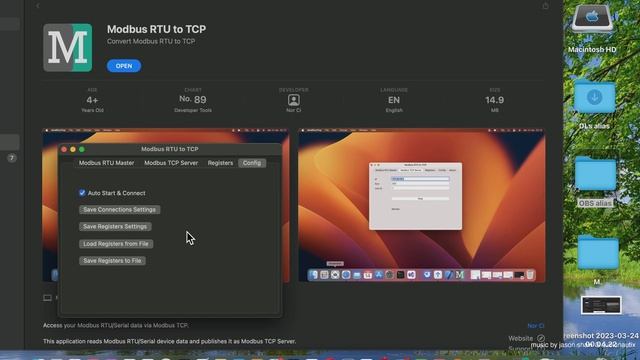Modbus RTU to TCP Mac App Store (Basic Overview) смотреть онлайн