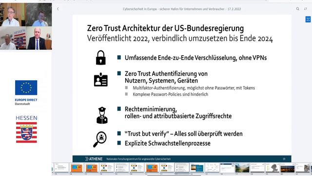 Veranstaltung 17.02.2022: Cybersicherheit in Europa - Sicherer Hafen für Unternehmen und Verbrauche смотреть онлайн