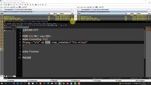 FFmpeg - Csoportos audio/hanganyag konvertálás (HUN) - #2 Batch (.bat) смотреть онлайн