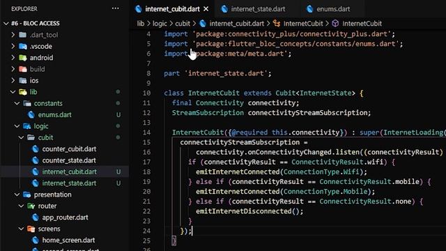#7 - BLoC to BLoC Communication - StreamSubscription, BlocListener & More Architecture Tips смотреть онлайн
