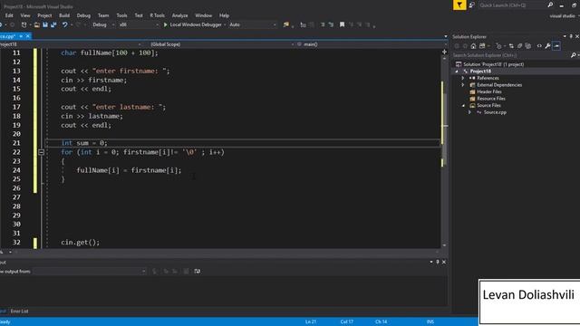C++ Tutorial 14 charArray / charArray სიმბოლოების მასივი смотреть онлайн