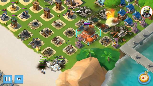 Игра Boom Beach - как моя база выдержала атаку танков 10 уровня! Гренадеры отбили добывающую базу 4 смотреть онлайн