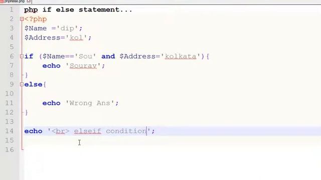 Beginner php oop part 7 if else and elseif conditions смотреть онлайн