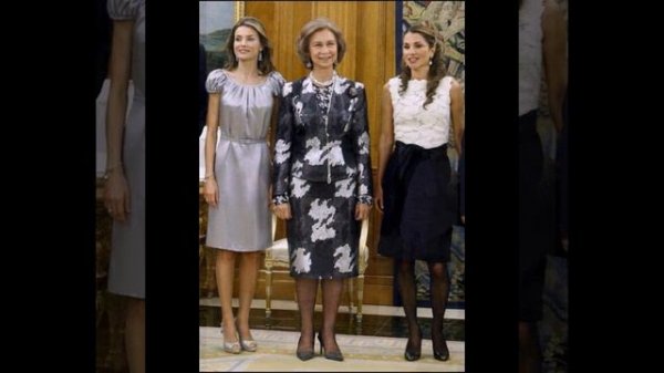 Queen Sofia, Queen Letizia With daughters Princess Leonore and Infanta-Sofia of spain Photo Album