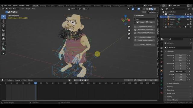 Zbrush 2019 BLENDER 3.6 еще персы для проб коротких анимаций и как сделать бороду смотреть онлайн