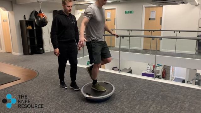 Single Leg Stance on Bosu Ball with Perturbations смотреть онлайн