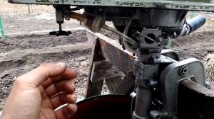 Лодочный мотор Салют с бензопильным карбюратором часть 2.