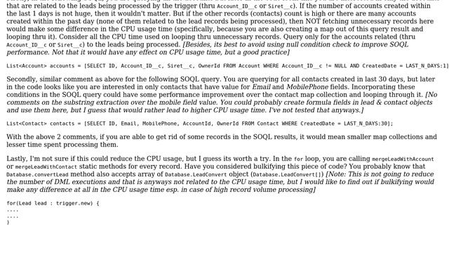 Salesforce: Apex CPU time limit exceeded error in trigger after insert (3 Solutions!!) смотреть онлайн