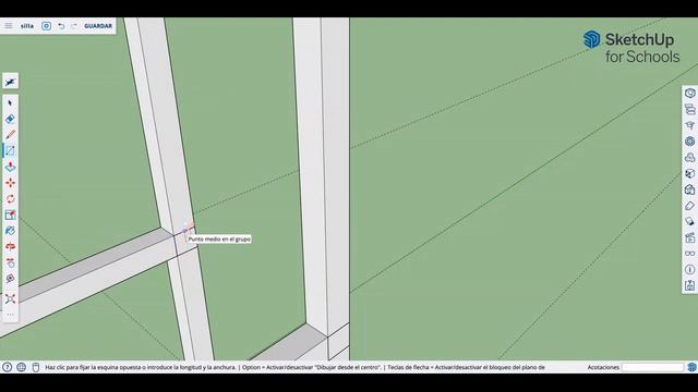2 Tutorial SketchUp for schools - Diseño de una silla смотреть онлайн