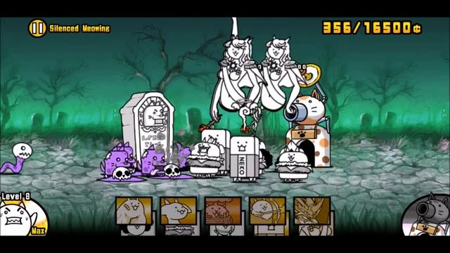 The battle cats - Silenced Meowing 4 star смотреть онлайн