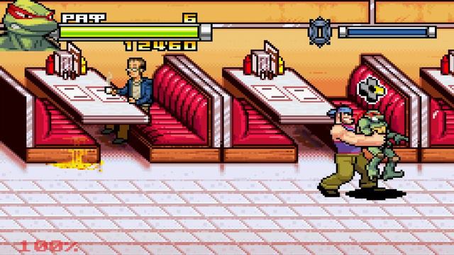 Прохождение игры : TMNT Game Boy Advance . ПК . VisualBoyAdvance Эмулятор . смотреть онлайн