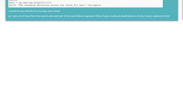 How To Compute Standard Deviation Errors With Scipy.optimize.least_squares