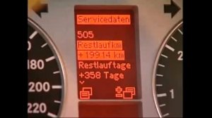 Сервисное меню щитка приборов Mercedes-Benz W169 A-Class W245 B-Class