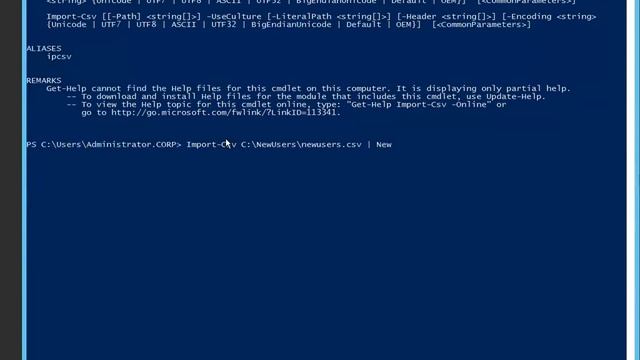 Powershell Using Import-CSV with New-Aduser to create multiple users смотреть онлайн