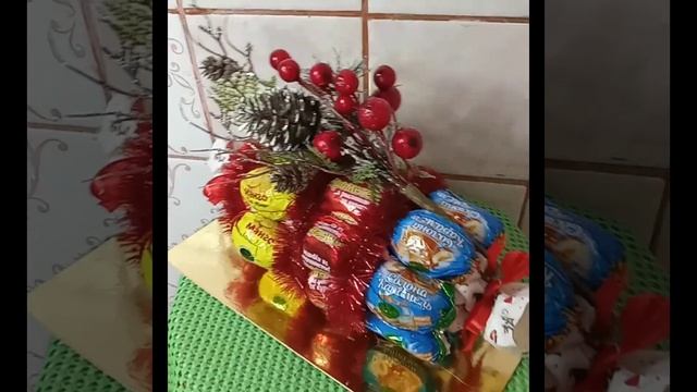 Фудфлористика.Мои первые конфетные "шедевры".Делайте красоту своими руками. смотреть онлайн