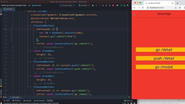 Flutter Go Router Pass Parameters and Arguments | Flutter 2.0 Navigation смотреть онлайн