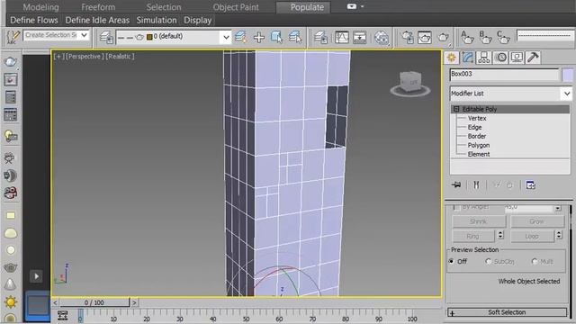 3dmax как закрывать дыры, добавить отсутствующие полигоны Модификатор CapHoles смотреть онлайн