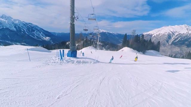 Krasnaya Polyana Sochi - ski resort ( Laura Biathlon & Ski Complex and Rosa khutor) смотреть онлайн