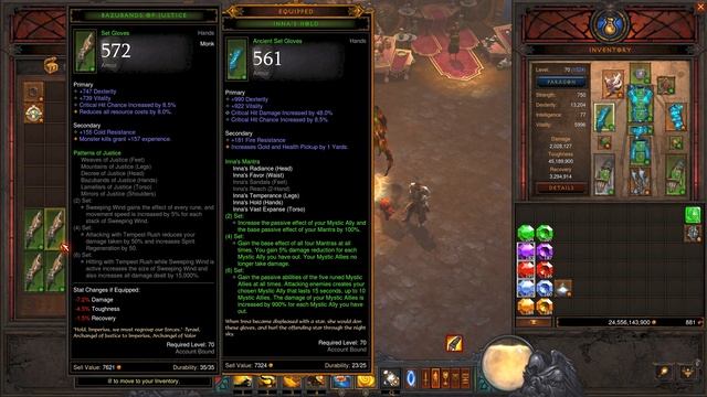 Diablo 3 - Season 27, Monk Farming Paragon 1522 - 1524 [4K 120FPS] смотреть онлайн