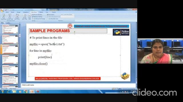 Three day Hands-on Training on python programming through online pedagogy |Arasu Engineering Colleg смотреть онлайн