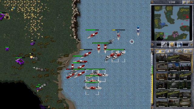 /Command & Conquer Red Alert Remastered/ (Skirmish) 1VS4 EXTRA HARD AI I Water is the way I смотреть онлайн