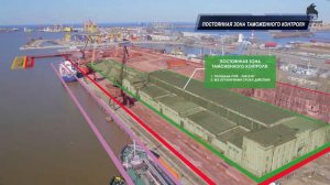 видео инфографика для морского порта Санкт-Петербурга(3d camera tracking)