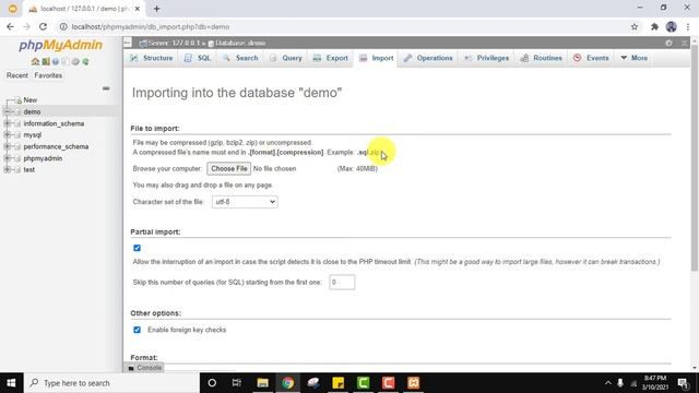How to Import a MySQL Database to phpMyAdmin Xampp смотреть онлайн